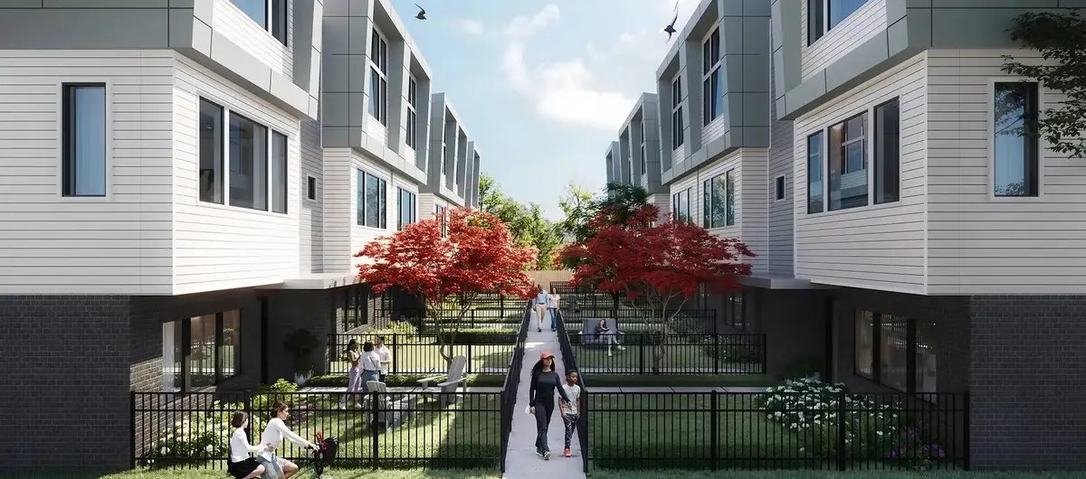 Exterior view of The Towns at Old Fourth Ward